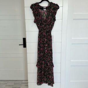 Black and Pink Misa Dress - Size M